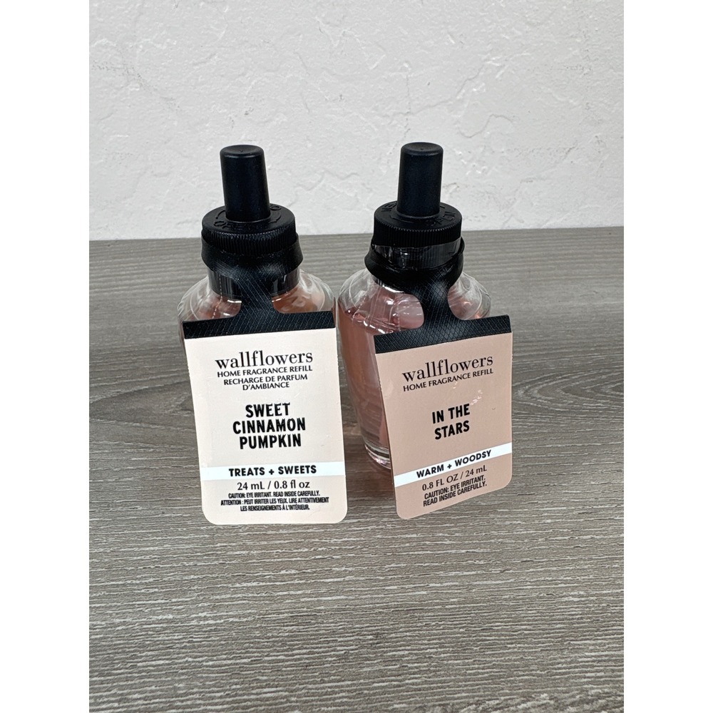 Bath & Body Works Wallflowers Refills Sweet Cinnamon Pumpkin & In The Stars 2 Pk